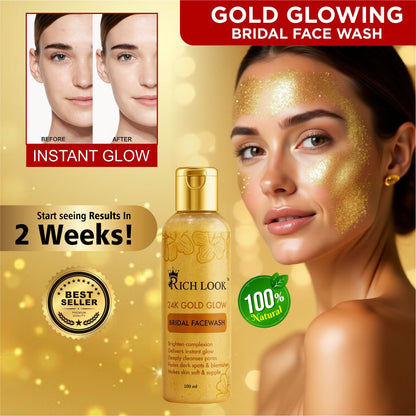 BRIDAL COMBO (Night Cream + Facewash) 5 days results Skin Brightening- Dark Spots & Dullness removal cream - Ultra Fairness & Glow Booster Night Cream. Deep Cleansing skin with deep exfoliate.