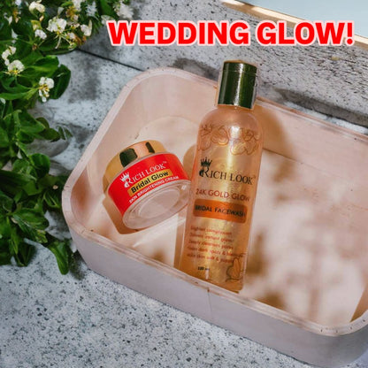 BRIDAL GLOW SKIN BRIGHTENING CREAM + 24K GOLD GLOW BRIDAL FACEWASH