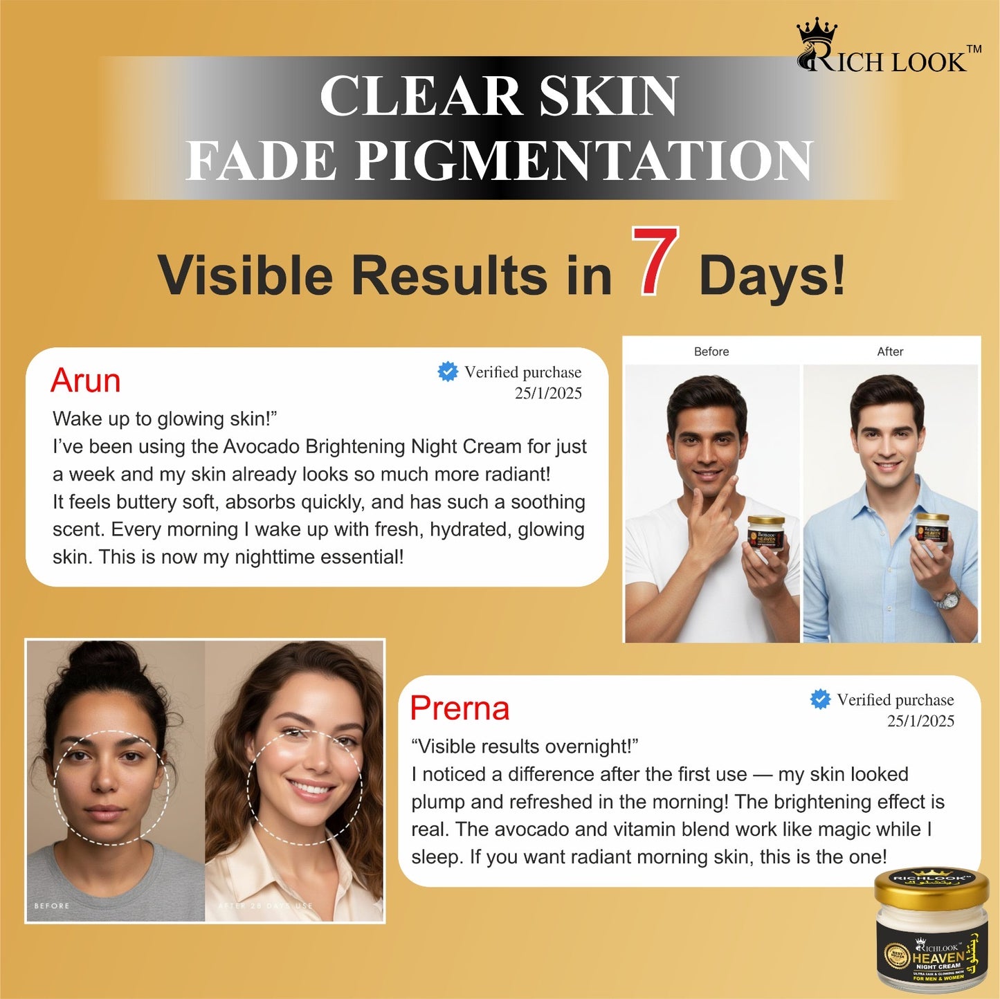 HEAVEN NIGHT CREAM (Specially for mens)