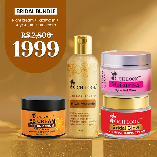 BRIDAL BUNDLE (NIGHT CREAM + FACEWASH +DAY CREAM +BB CREAM)