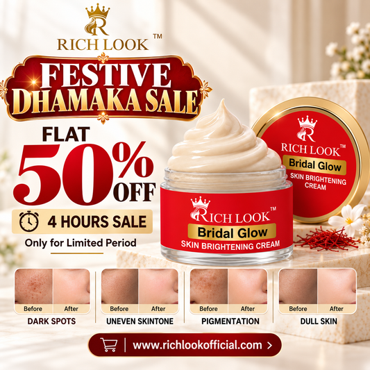 5 hours Sale | BRIDAL GLOW - Skin Brightening 5 days results - Dark Spots & Dullness removal cream - Ultra Fairness & Glow Booster Night Cream