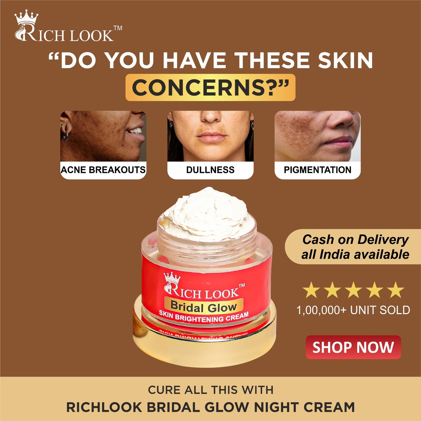 BRIDAL GLOW BRIGHTENING NIGHT CREAM (Korean Glass Skin)