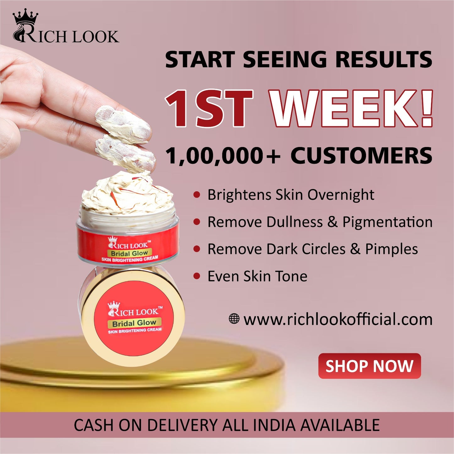 BRIDAL GLOW BRIGHTENING NIGHT CREAM (Korean Glass Skin)