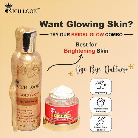BRIDAL COMBO (Night Cream + Facewash)  🎁𝐅𝐫𝐞𝐞 𝐒𝐮𝐫𝐩𝐫𝐢𝐬𝐞 𝐆𝐢𝐟𝐭🎁