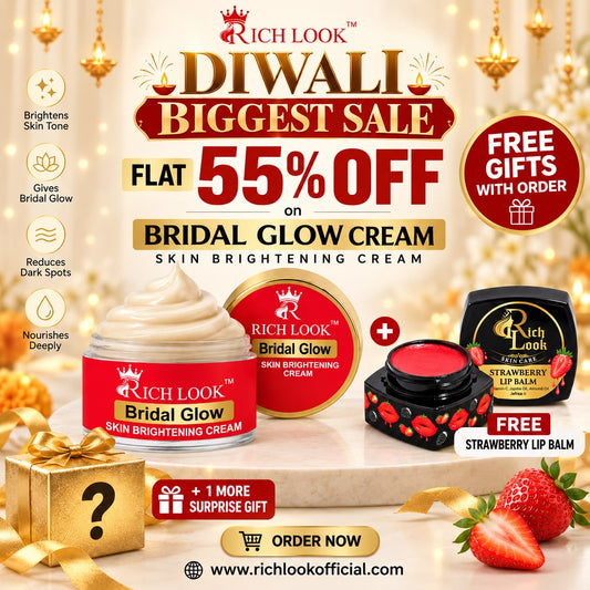 5 hours Sale | BRIDAL GLOW - Skin Brightening 5 days results - Dark Spots & Dullness removal cream - Ultra Fairness & Glow Booster Night Cream